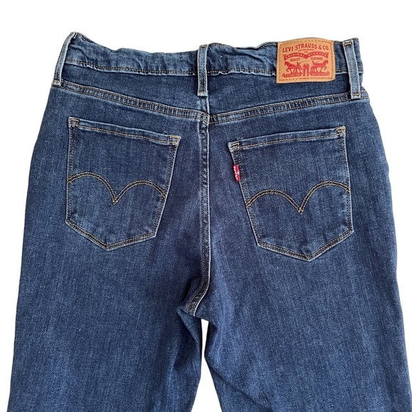 Levi's 724 High Rise Straight Jeans Distressed Ripped - Picture 14 of 16